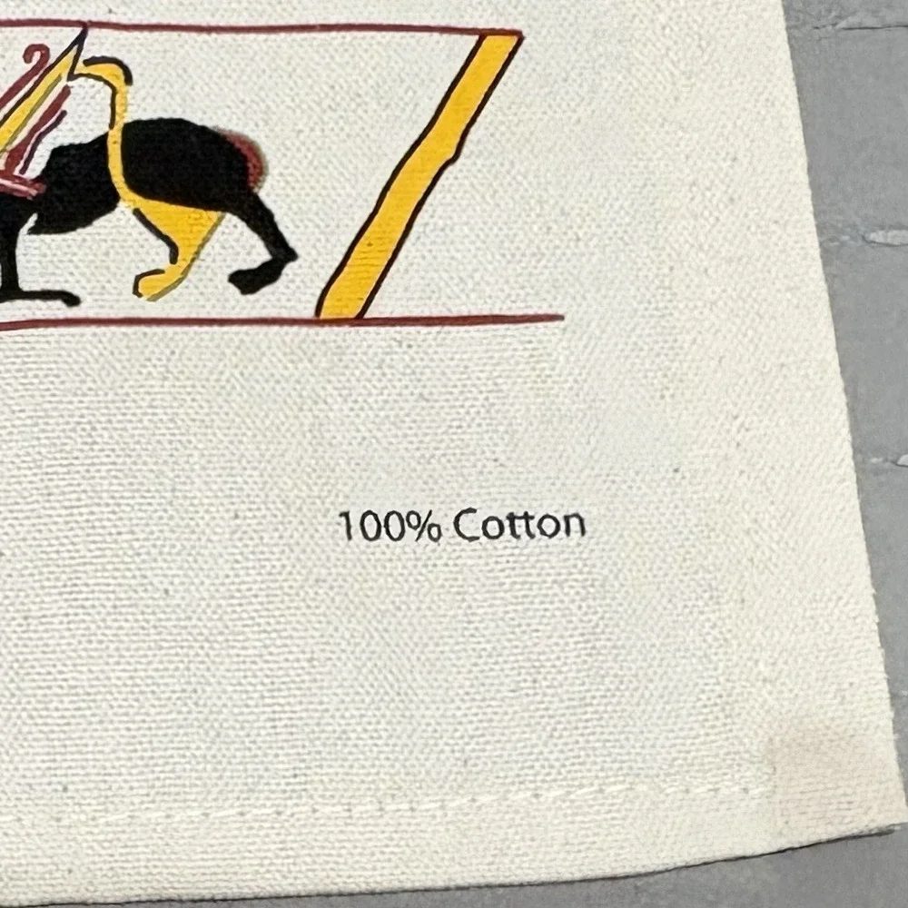 Bayeux Tapestry Tea Towel Made in England 100% Cotton Medieval Scene